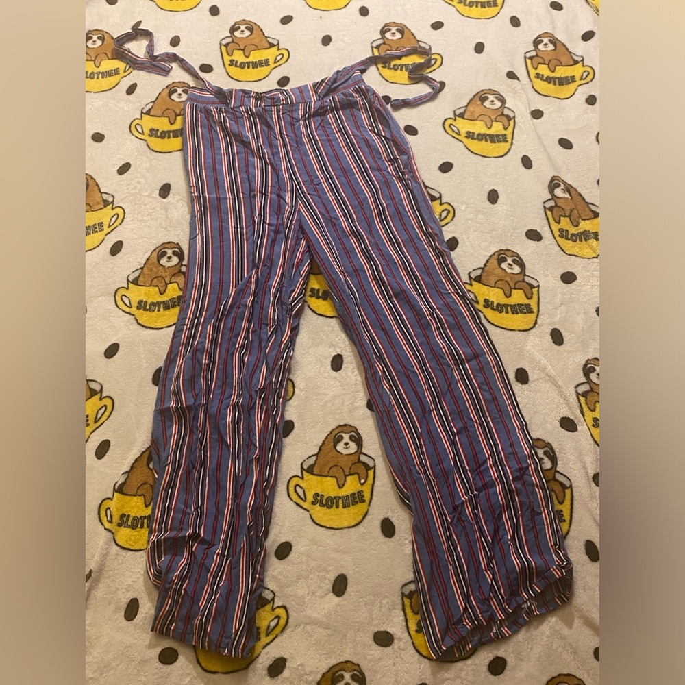 Red white and blue pants